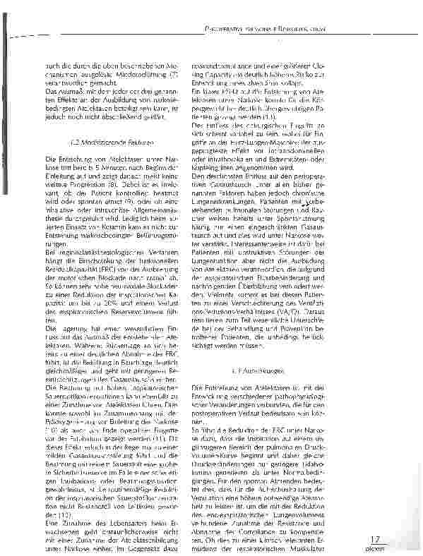 Vorschauseite 3: PERIOPERATIVE PULMONALE RISIKOREDUKTION