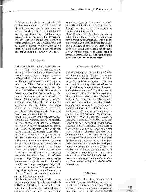 Vorschauseite 5: PERIOPERATIVE PULMONALE RISIKOREDUKTION