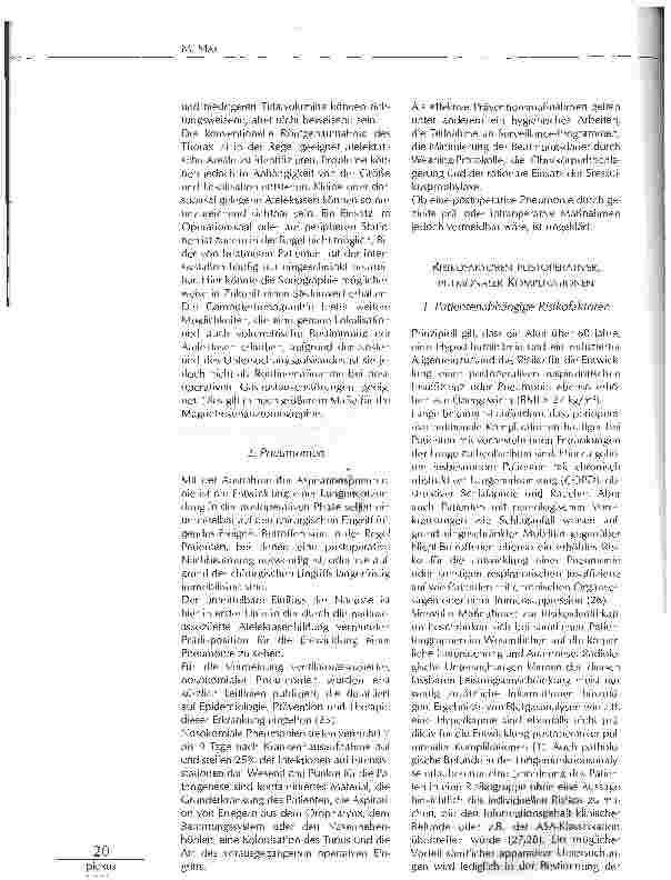 Vorschauseite 6: PERIOPERATIVE PULMONALE RISIKOREDUKTION