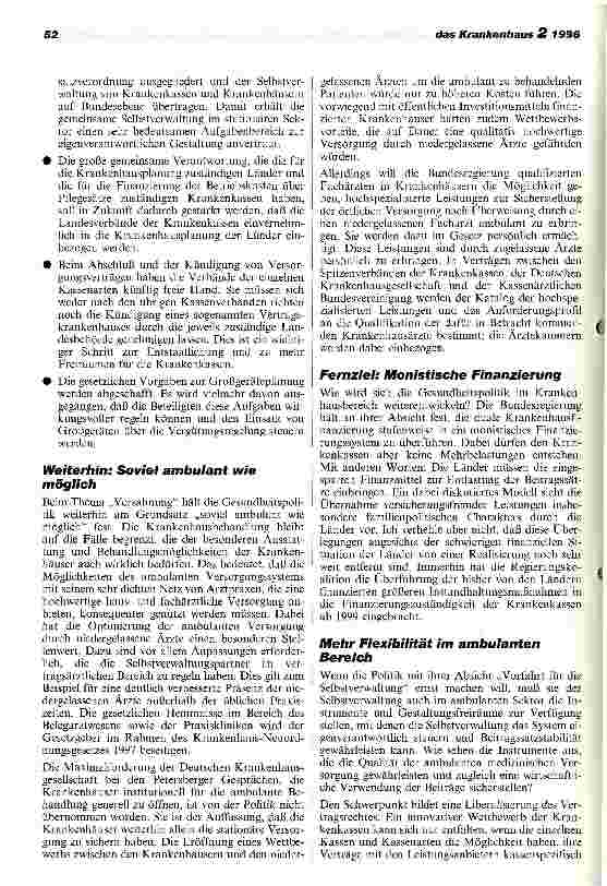 Vorschauseite 4: Wohin steuert die Gesundheitspolitik? Vorstellungen der Bundesregierung zur Weiterentwicklung des Gesundheitswesens und zur politischen Umsetzung