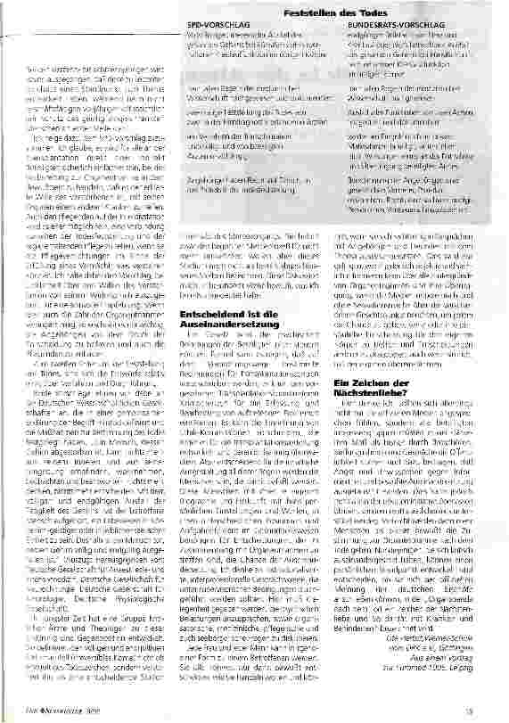 Vorschauseite 3: Transplantationsmedizin - ein ethisches Problem für die Pflegenden?