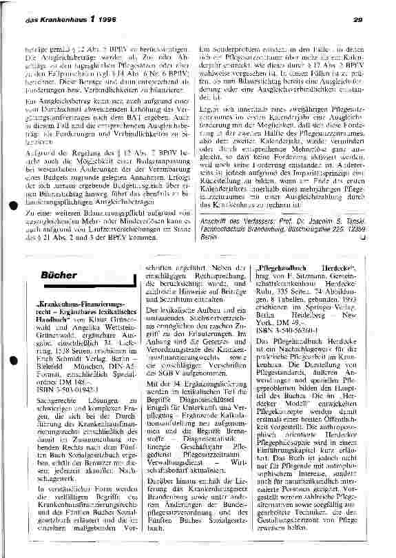 Vorschauseite 5: Änderungen im Krankenhausrechnungswesen