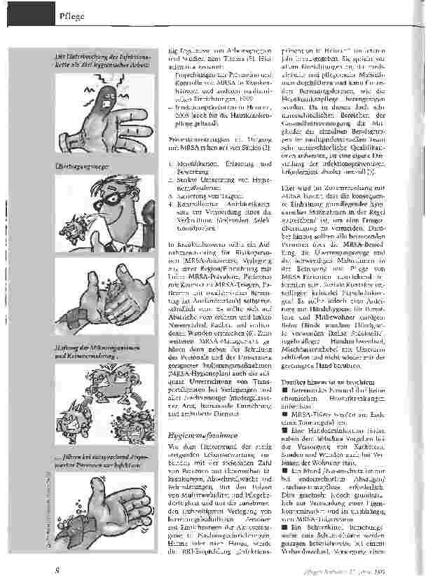 Vorschauseite 3: Gut geschützt zum HausbesuchMRSA ist auch ein Thema in der ambulanten Pflege