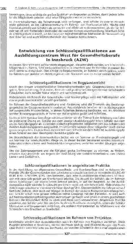 Vorschauseite 3: Soziale Kompetenz: Self Science! Kompetenzentwicklung in der Pflegeausbildung