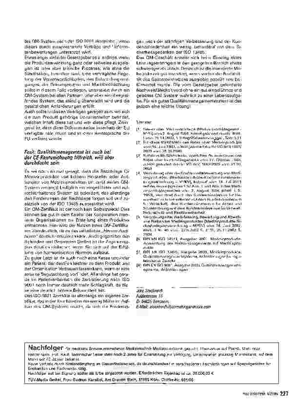 Vorschauseite 5: Zusätzliche Anforderungen an Qualitätsmanagementsysteme