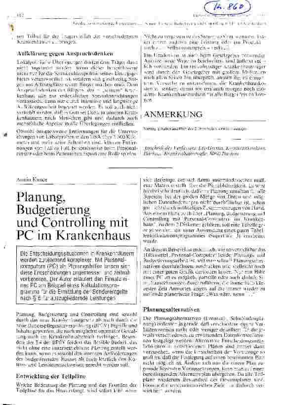 Vorschauseite 3: Kostensenkende Kooperation zwischen den Krankenhausträgern