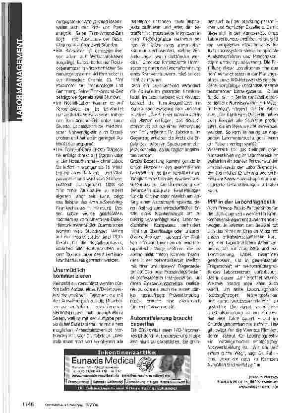 Vorschauseite 2: Labornetzwerke als Hebel der Wertschöpfung