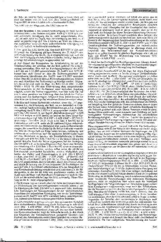 Vorschauseite 2: Ordentliche Unkündbarkeit