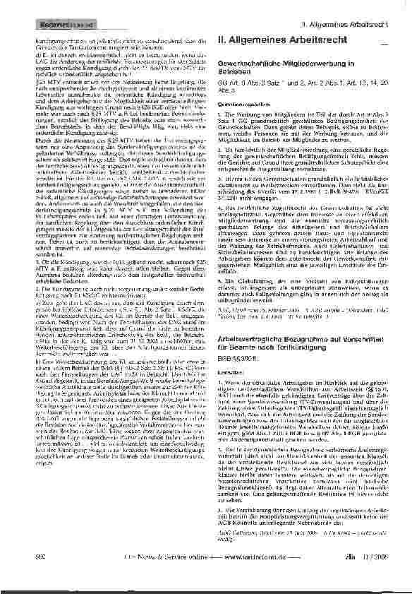Vorschauseite 3: Ordentliche Unkündbarkeit