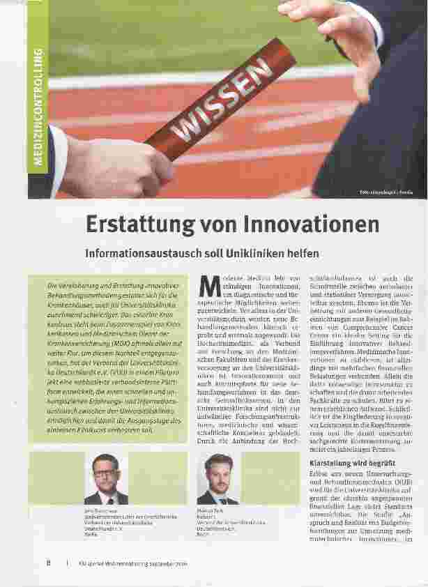 Vorschauseite 1: Erstattung von Innovationen