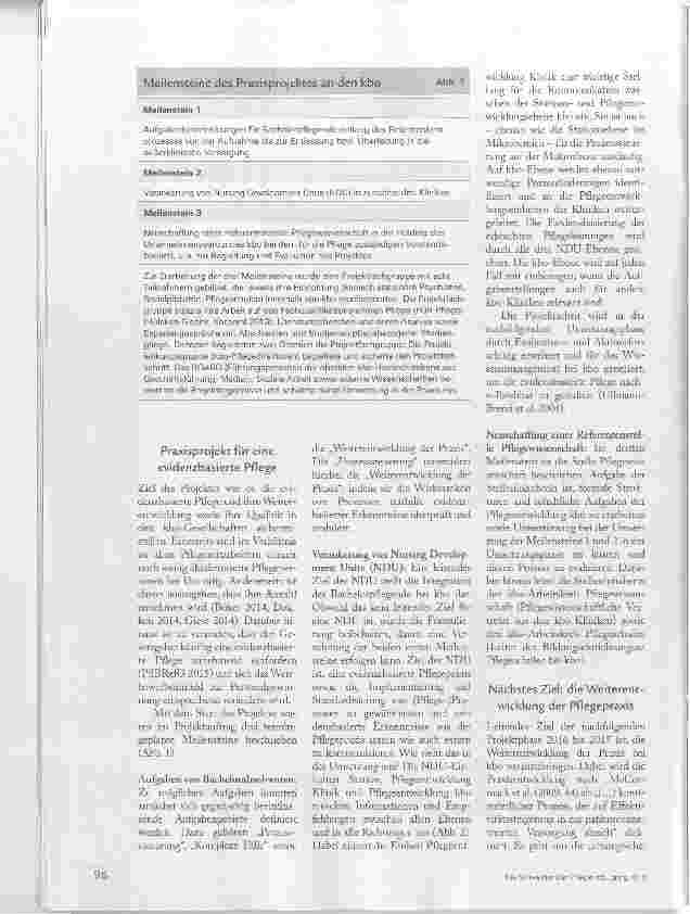 Vorschauseite 3: DIE PFLEGEPRAXIS VORANBRINGEN