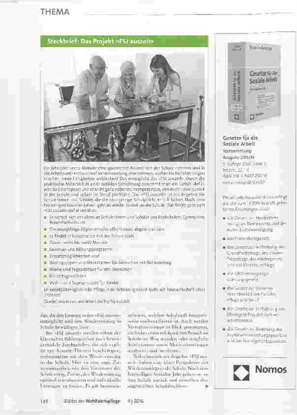 Vorschauseite 2: Auszeit für das Leben