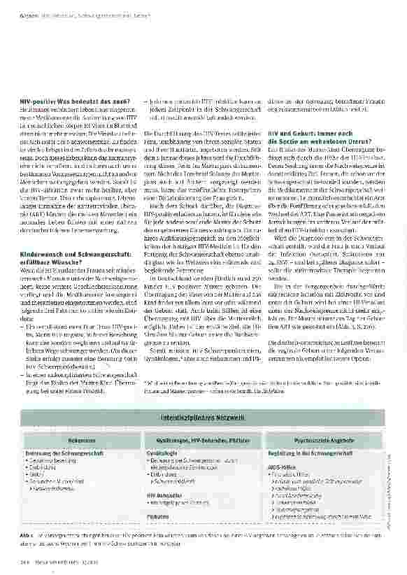 Vorschauseite 2: HIV - unter der Nachweisgrenze fast normal gebären