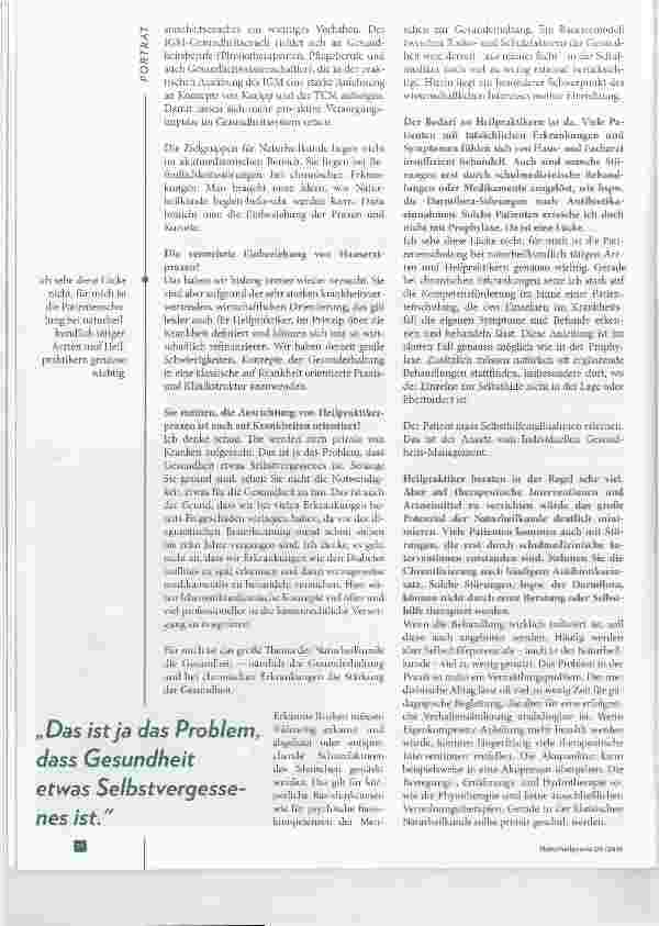 Vorschauseite 3: Der innere Arzt muss wieder erwachen