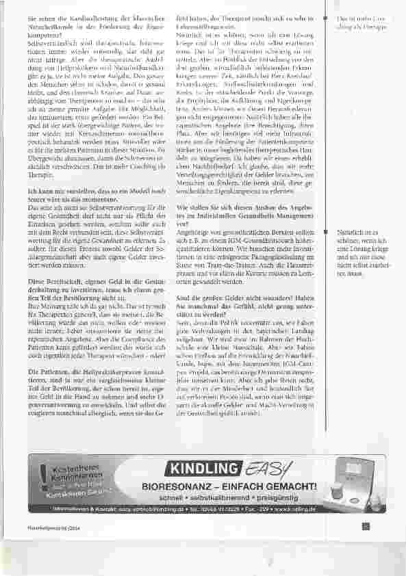 Vorschauseite 4: Der innere Arzt muss wieder erwachen