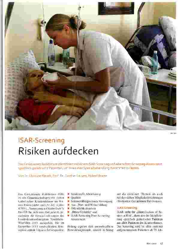 Vorschauseite 1: ISAR-Screening Risiken aufdecken