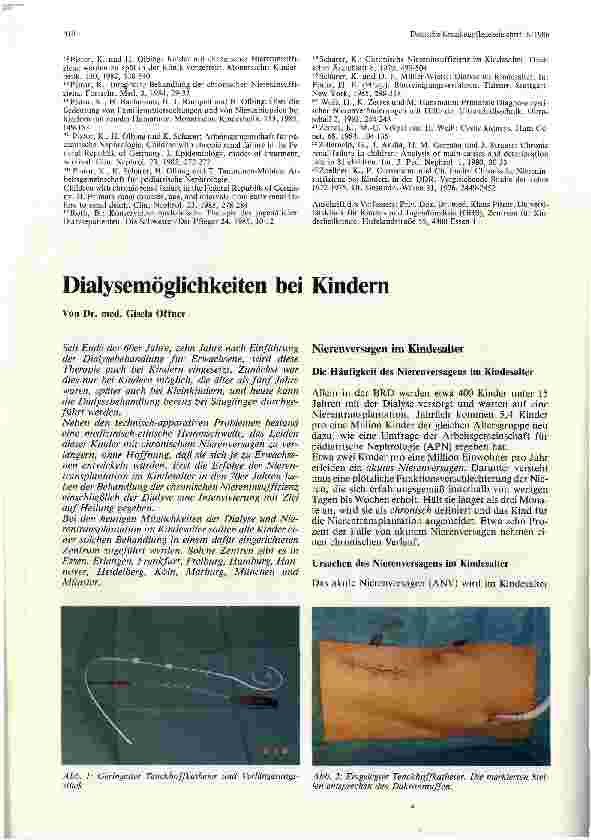 Vorschauseite 5: Die chronische Niereninsuffizienz bei Kindern