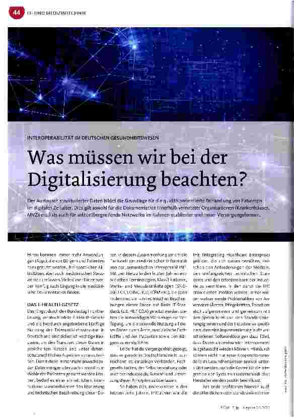 Vorschauseite 1: Was müssen wir bei der Digitalisierung beachten?