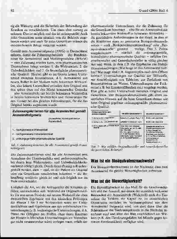 Vorschauseite 2: Generika sind qualitätsgleiche Arzneimittel
