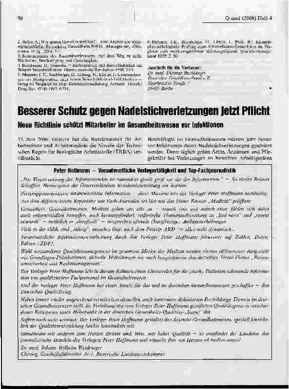Vorschauseite 6: Generika sind qualitätsgleiche Arzneimittel