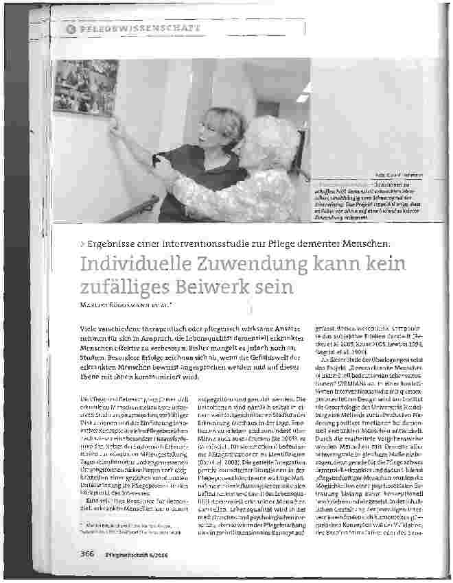 Vorschauseite 1: Individuelle Zuwendung kann kein zufälliges Beiwerk sein
