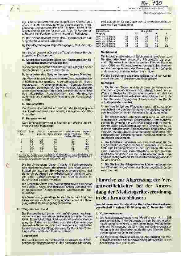 Vorschauseite 1: Hinweise zur Abgrenzung der Verantwortlichkeit bei der Anwendung der Medizingeräteverordnung