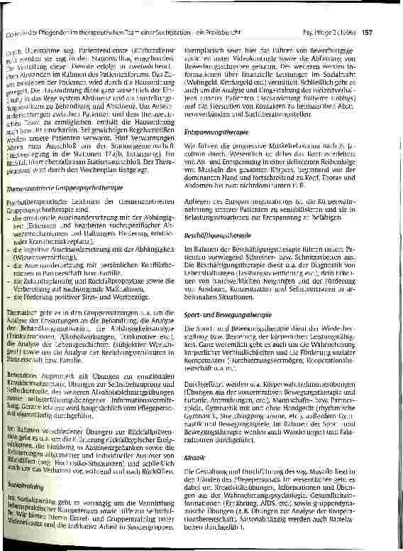Vorschauseite 6: Die Rolle der Pflegenden im therapeutischen Team einer Suchtstation - ein Praxisbericht