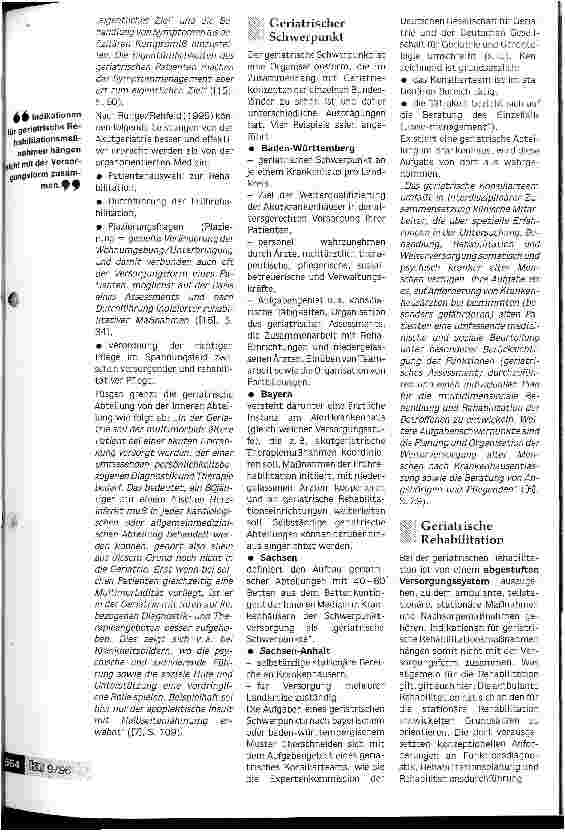 Vorschauseite 3: Die Versorgung geriatrischer Patienten - rehabilitativ und interdisziplinär