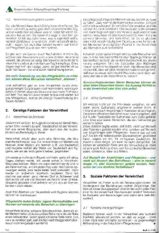 Vorschauseite 2: Kompetenz, Verantwortung und Kreativität im Umgang mit Verwirrten (Teil 1)