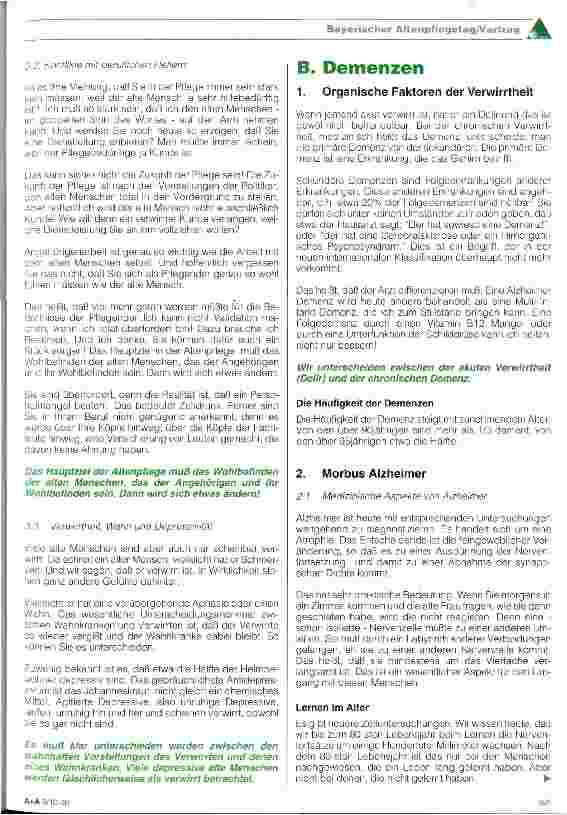 Vorschauseite 3: Kompetenz, Verantwortung und Kreativität im Umgang mit Verwirrten (Teil 1)