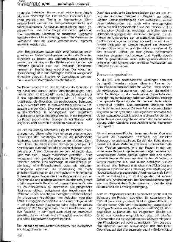 Vorschauseite 4: Ambulantes Operieren im Krankenhaus (I) Erfahrungen und Handlungsempfehlungen für die Krankenhauspraxis