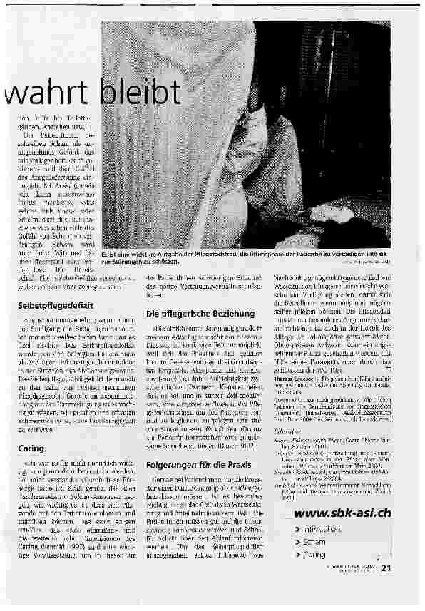 Vorschauseite 2: Damit die Intimsphäre gewahrt bleibtDarmreinigung