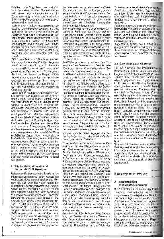 Vorschauseite 3: Der Krankenpflegeschüler im Informationsprozeß zwischen Patient und Krankenhaus sowie Krankenhaus und Patient