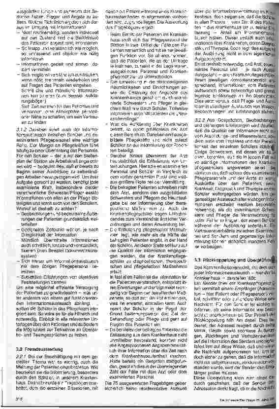 Vorschauseite 4: Der Krankenpflegeschüler im Informationsprozeß zwischen Patient und Krankenhaus sowie Krankenhaus und Patient