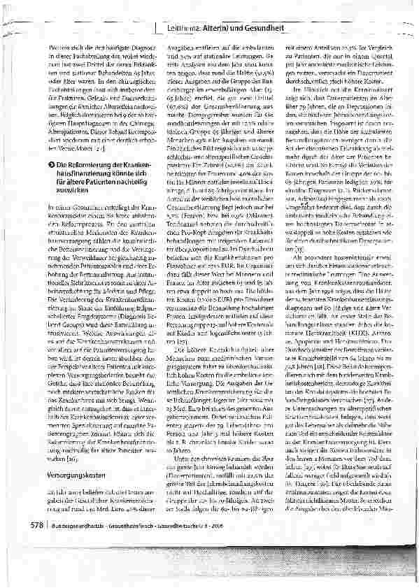 Vorschauseite 4: Ambulante und stationäre medizinische Versorgung im Alter