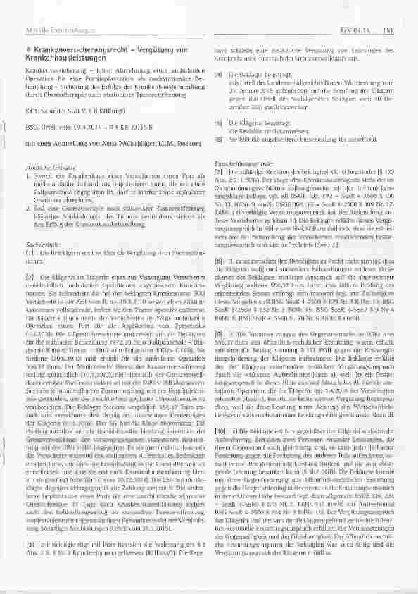 Vorschauseite 1: Krankenversicherungsrecht Vergütung von Krankenhausleistungen