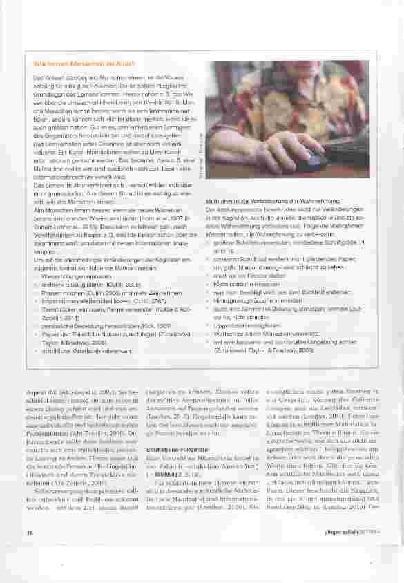 Vorschauseite 3: Inkontinenzbezogene Edukation bei alten Menschen