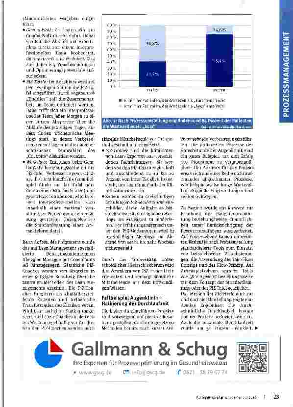 Vorschauseite 3: Patientenfokussierung und Effizienz als Widerspruch?
