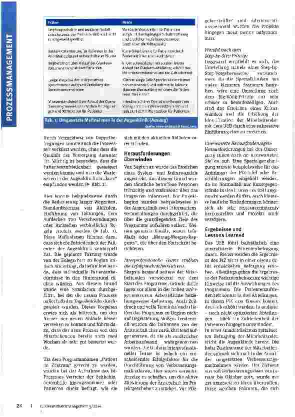 Vorschauseite 4: Patientenfokussierung und Effizienz als Widerspruch?