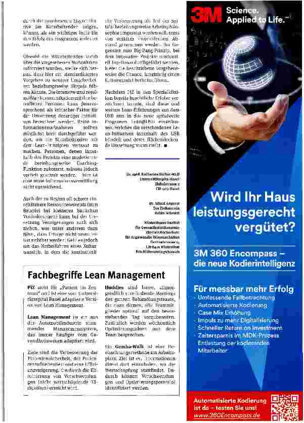Vorschauseite 5: Patientenfokussierung und Effizienz als Widerspruch?