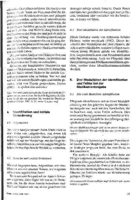 Vorschauseite 4: Aus Fehlern lernen Referat, gehalten auf dem Dritten Internationalen Osnabrücker Symposium Pflegwissenschaft am 17.11.94
