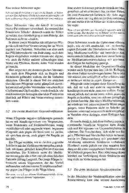 Vorschauseite 5: Aus Fehlern lernen Referat, gehalten auf dem Dritten Internationalen Osnabrücker Symposium Pflegwissenschaft am 17.11.94