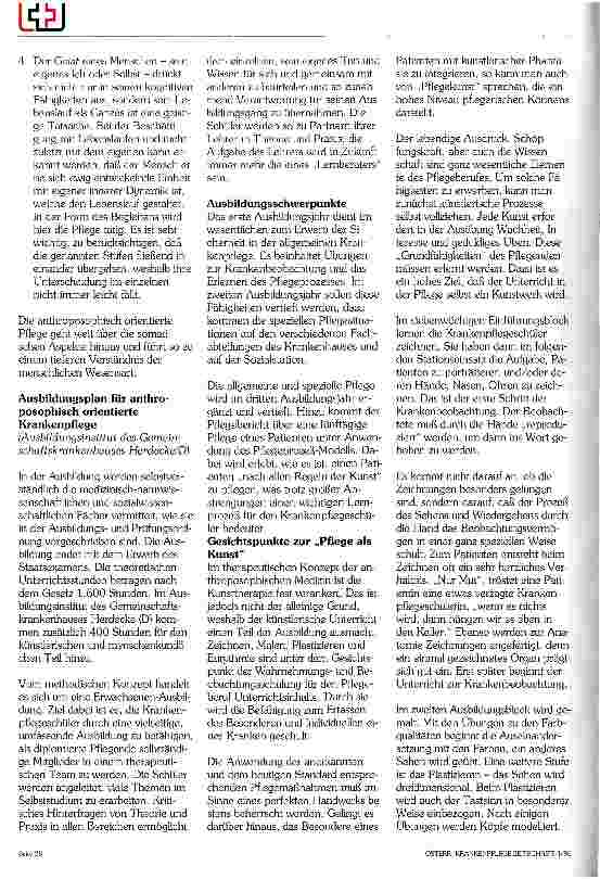 Vorschauseite 2: Zur Entstehungsgeschichte der anthroposophisch orientierten Krankenpflege