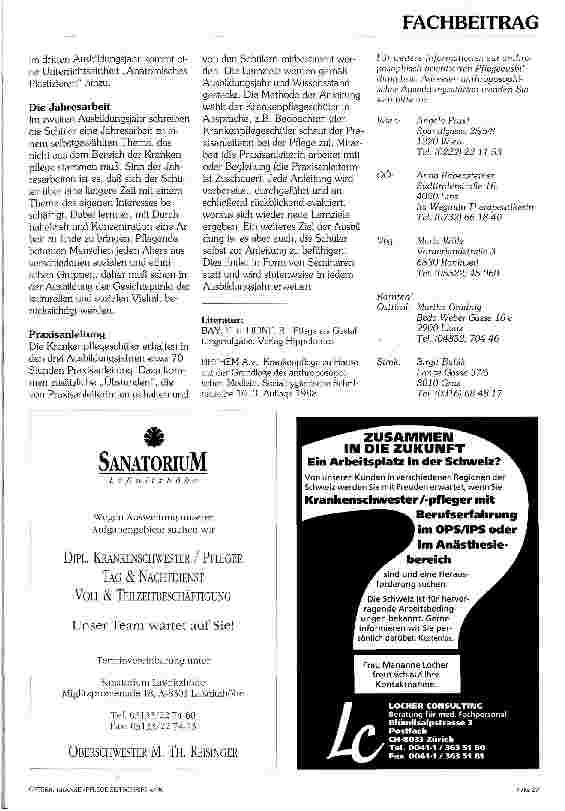 Vorschauseite 3: Zur Entstehungsgeschichte der anthroposophisch orientierten Krankenpflege