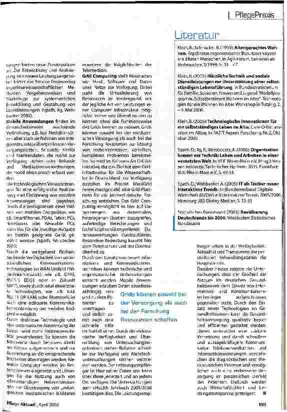 Vorschauseite 4: e-Health zum Wohle des Patienten und der Pflege