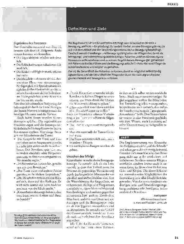 Vorschauseite 2: So kann Kinaesthetics funktionieren
