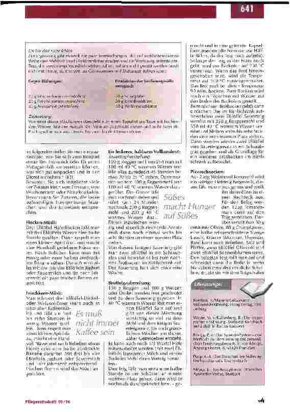 Vorschauseite 2: Wie stehts um Ihre Ernährung? Serie Selbstpflege für Pflegende / Teil 7