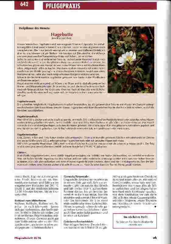 Vorschauseite 3: Wie stehts um Ihre Ernährung? Serie Selbstpflege für Pflegende / Teil 7