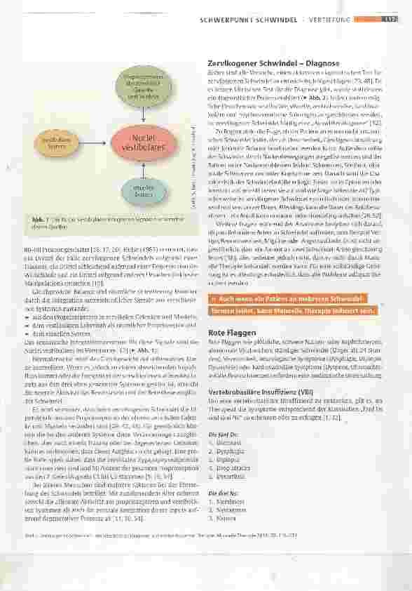Vorschauseite 2: Zervikogener Schwindel - ein Überblick zu Diagnose und evidenzbasierter Therapie