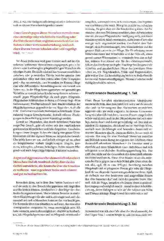 Vorschauseite 2: Körper, Kampf, Demenz und Pflege